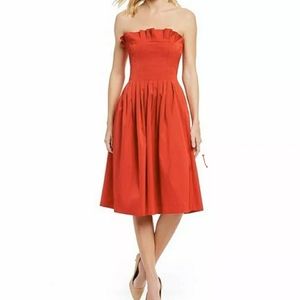 ANTONIO MELANI Strapless Red Dress